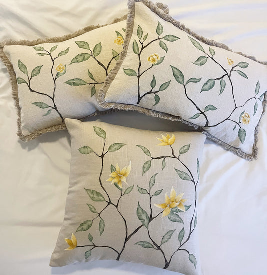 hand painted pillows